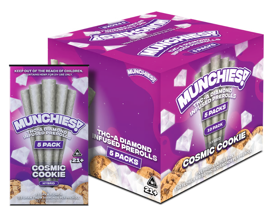 Munchies 5 Preroll THCA Cosmic Cookies 10 Pack
